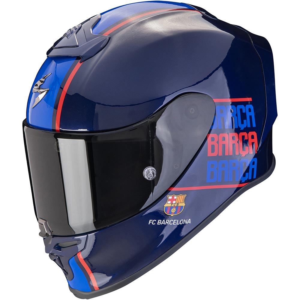 Scorpion - Casque Exo-R1 Evo Air FC Barcelone Bleu / Rouge