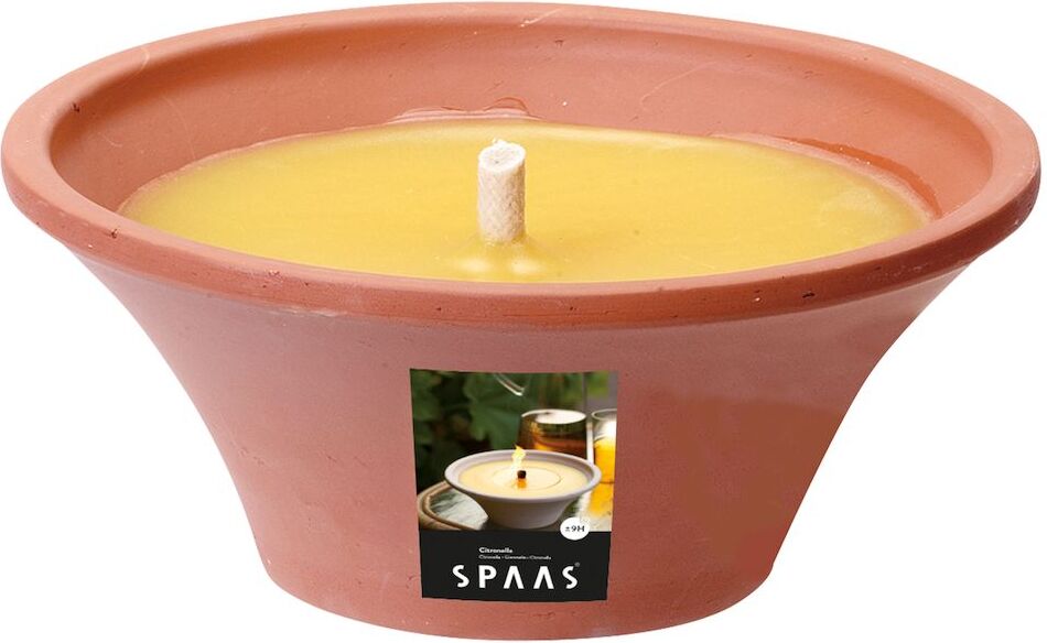 Spaas citronella kaars geel D 18 H 7,5 cm