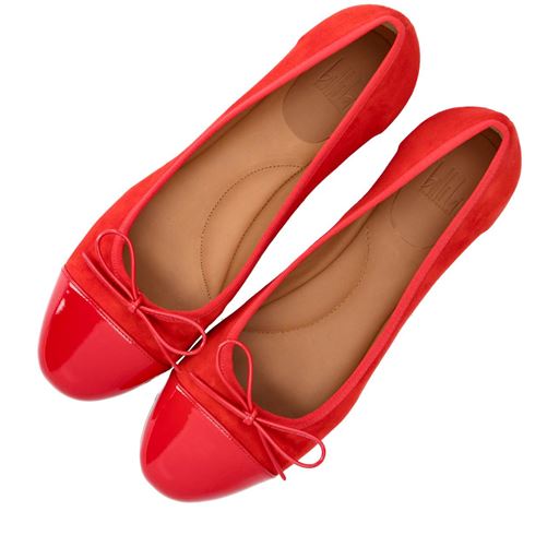 Billi Bi A6021 Ballerinasko, Red Patent/Suede, 37
