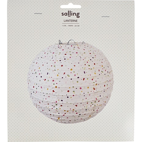 Papirslanterne Ø:20 cm - Hvid
