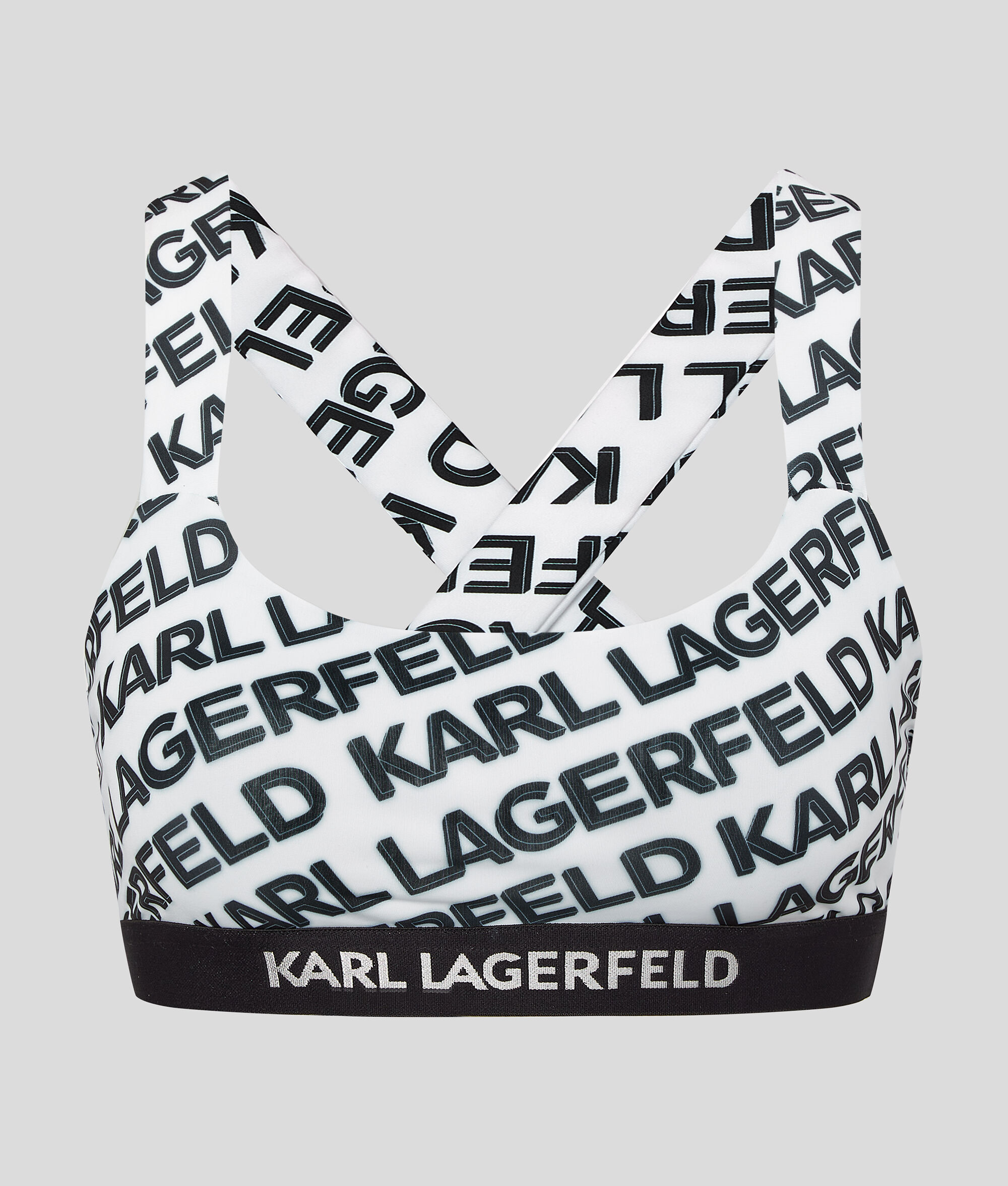 HAUT DE BIKINI CROISÉ AVEC LOGO KARL