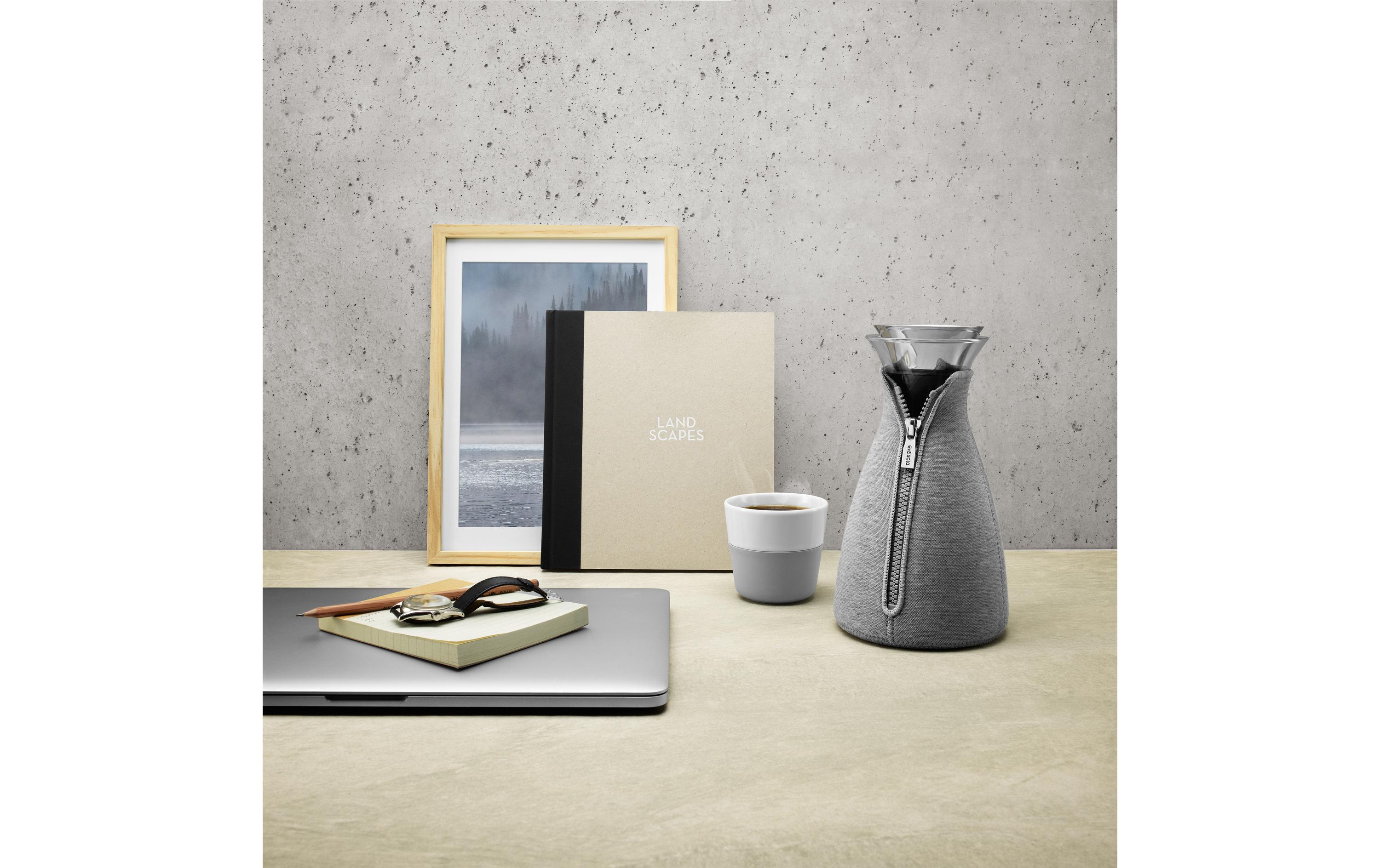 Kaffeebereiter CafeSolo 1 l, Dark GreyKaffeebereiter aus Glas mit Neoprenanzug