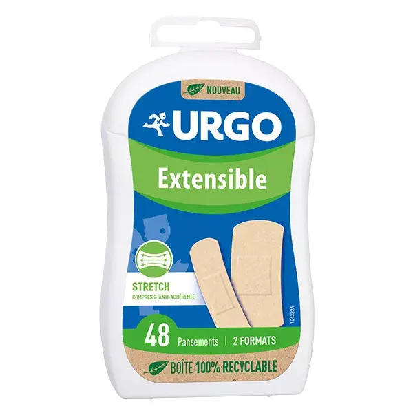 Compressas elásticas antiaderentes Urgo First Aid, 48 unidades.