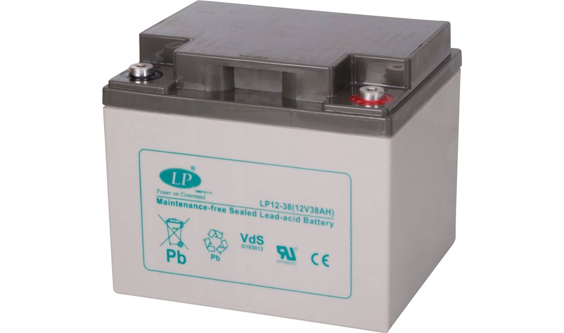 Lukket blybatteri, 12V 38AH