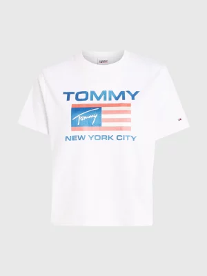 Camiseta de corte clássico com logo moderno