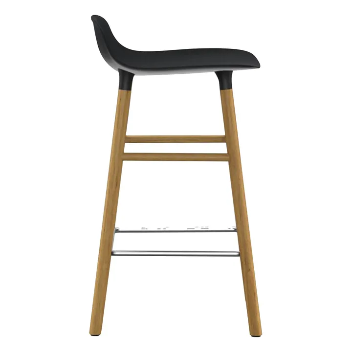 Normann Copenhagen Tabouret Form en chêne | Noir