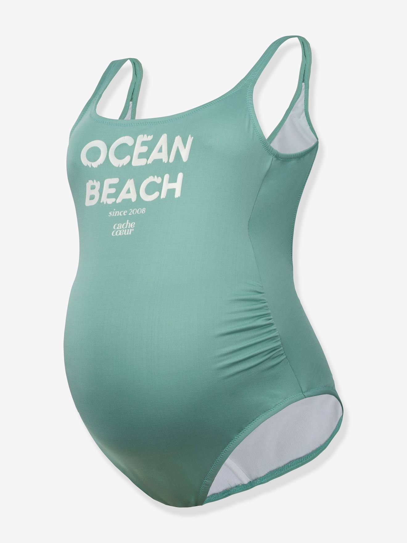 Maiô de maternidade Ocean Beach CACHE COEUR, branco