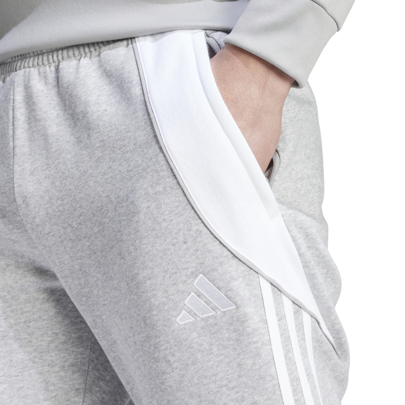 adidas Tiro 24 Sweat Trainingspak Grijs Wit
