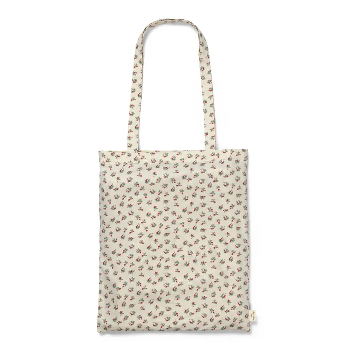 Konges Sløjd Parure de lit en coton bio Fleur tricolore | Ecru