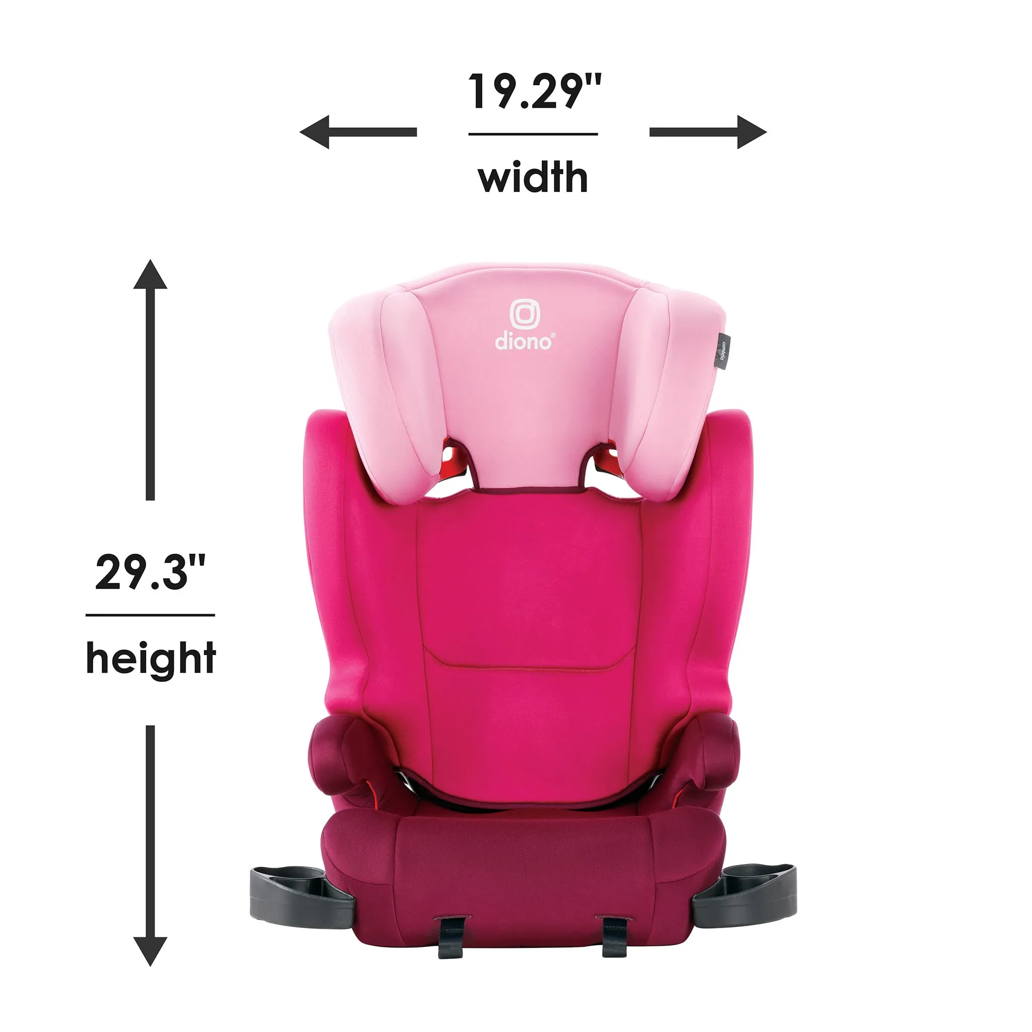 Diono Siège d'Auto Rehausseur 40-120lb Cambria 2 - Rose