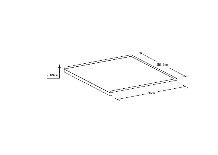 Revêtement pour meuble de cuisine GoodHome Sonchu métal l. 60 x P. 50 cm