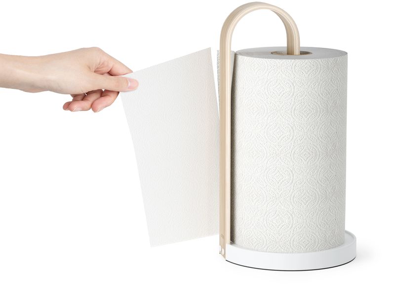 Umbra Küchenrollenhalter Bellwood Nature/Weiss Papierhandtuchhalter