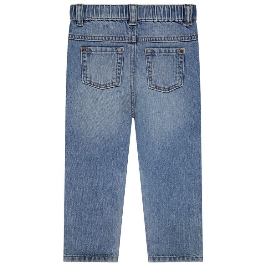 Jean régular à taille élastiquée pour bébé garçon - Bleu