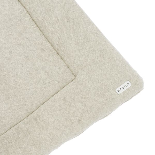 Meyco Knit Basic Boxkleed 77 x 97 cm Sand Melange