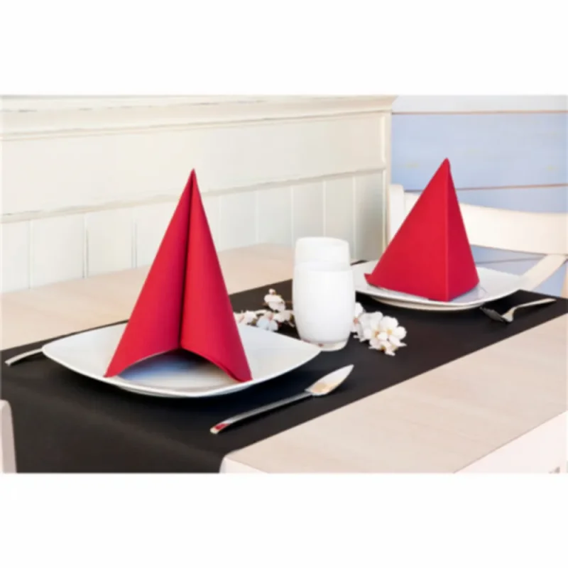 RO.IAL- Serviette de table Airlaid – 40×40 – Rouge– x800