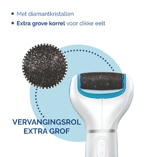 Scholl Velvet Smooth Express Pedi Rollers Extra Grof 2ST