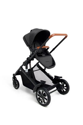 Beemoo Maxi 4 Twin Søskenvogn, Black/Black