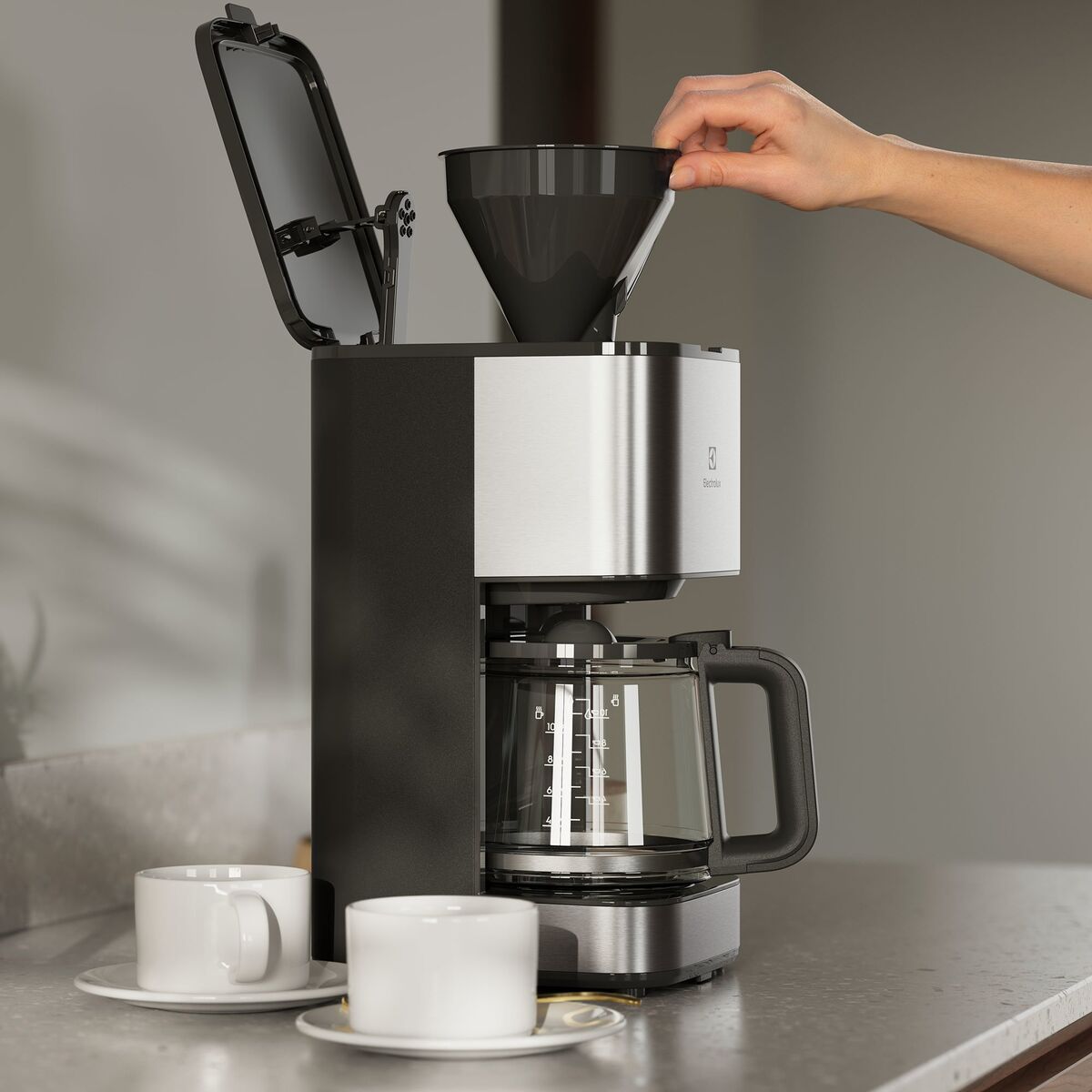 Create 3 E3CM1-3ST kaffetrakter 1,25 liter, rustfritt stål