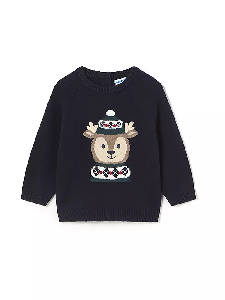 MAYORAL Baby Pullover X-MAS dunkelblau