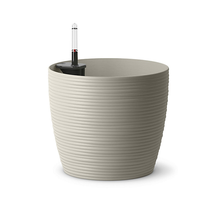 Pot rond Poetic Casa Cosy 25 gris soie ø25 x h.22 cm