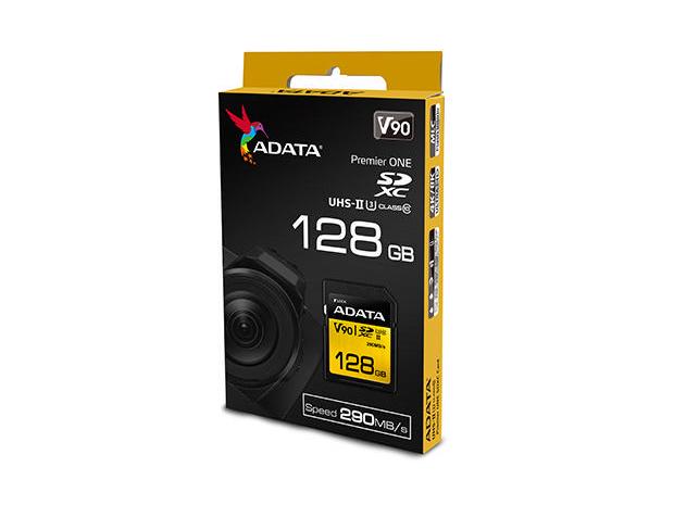 ADATA SDXC-Karte Premier ONE UHS-II 128 GB SD-Karte, Class 10 U3 UHS-II V90, 128 GB