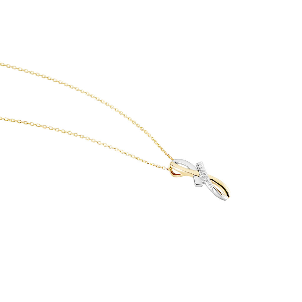 Collier Soukayna Or Bicolore Diamant
