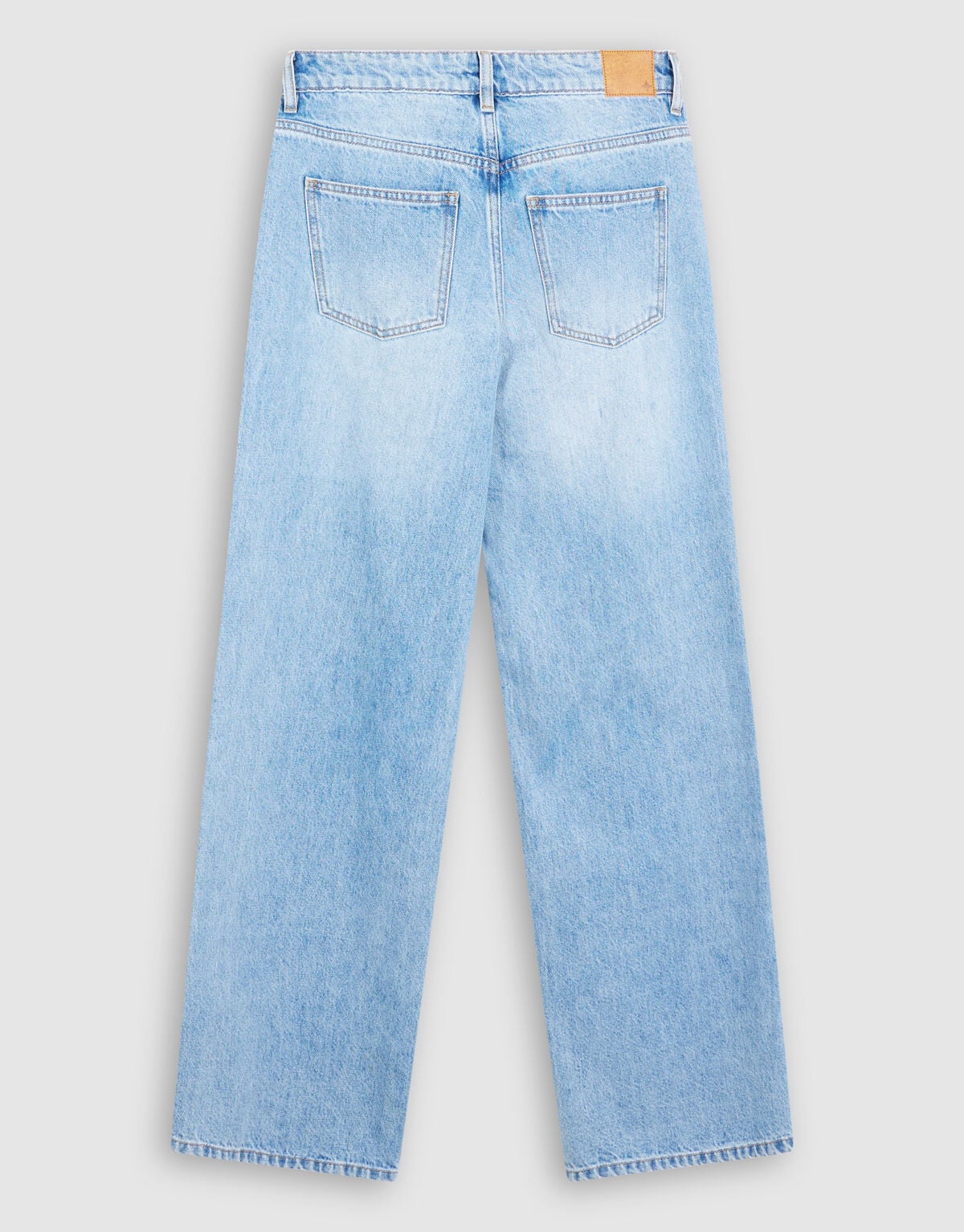 Mid Waist Wide Leg Fit Jeans Mediumstone