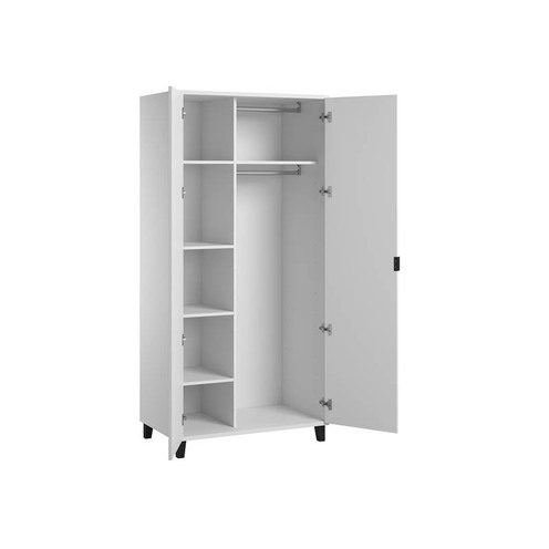 Armoire 2 portes SIMPLE Blanc - VOX