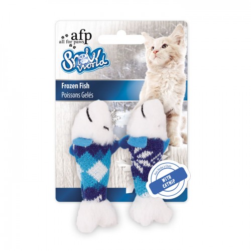 Brinquedos de pelúcia de gato peixe congelado da AFP