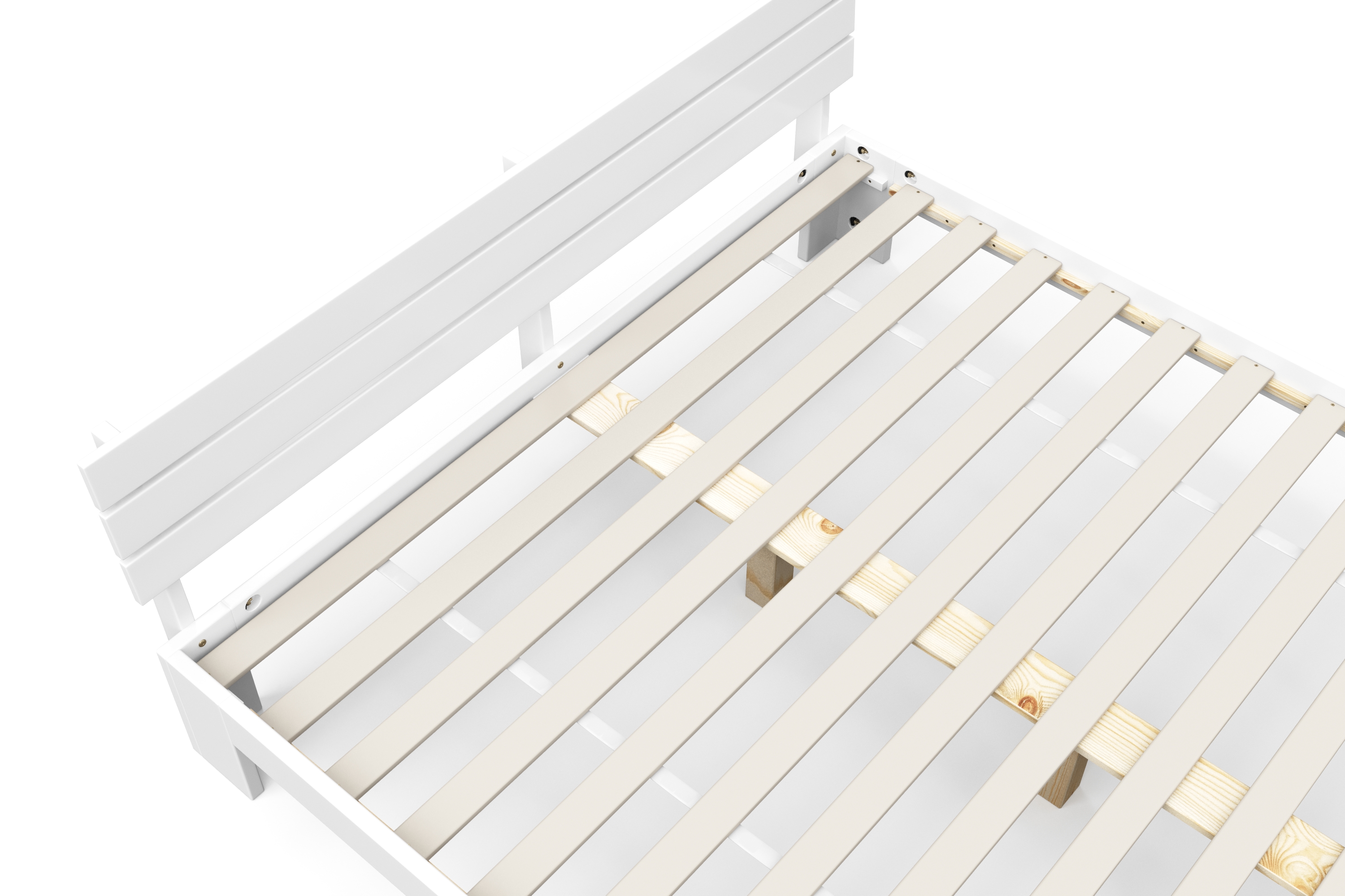 Bett Holz JAYDEN 160 x 200 cm weiss