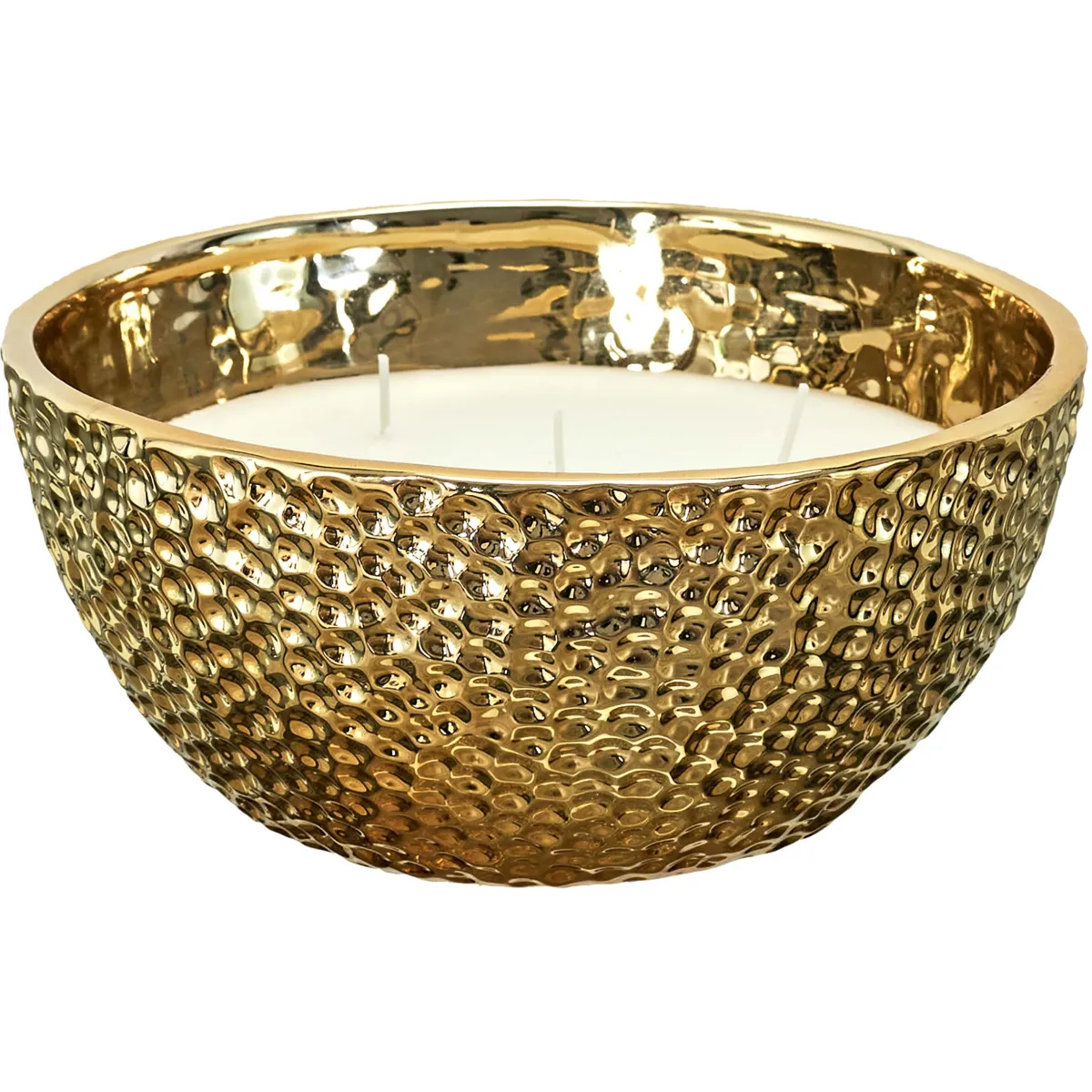 The Home Deco Factory the_home_deco_factory Bougie parfumée 5 mèches - Dorée