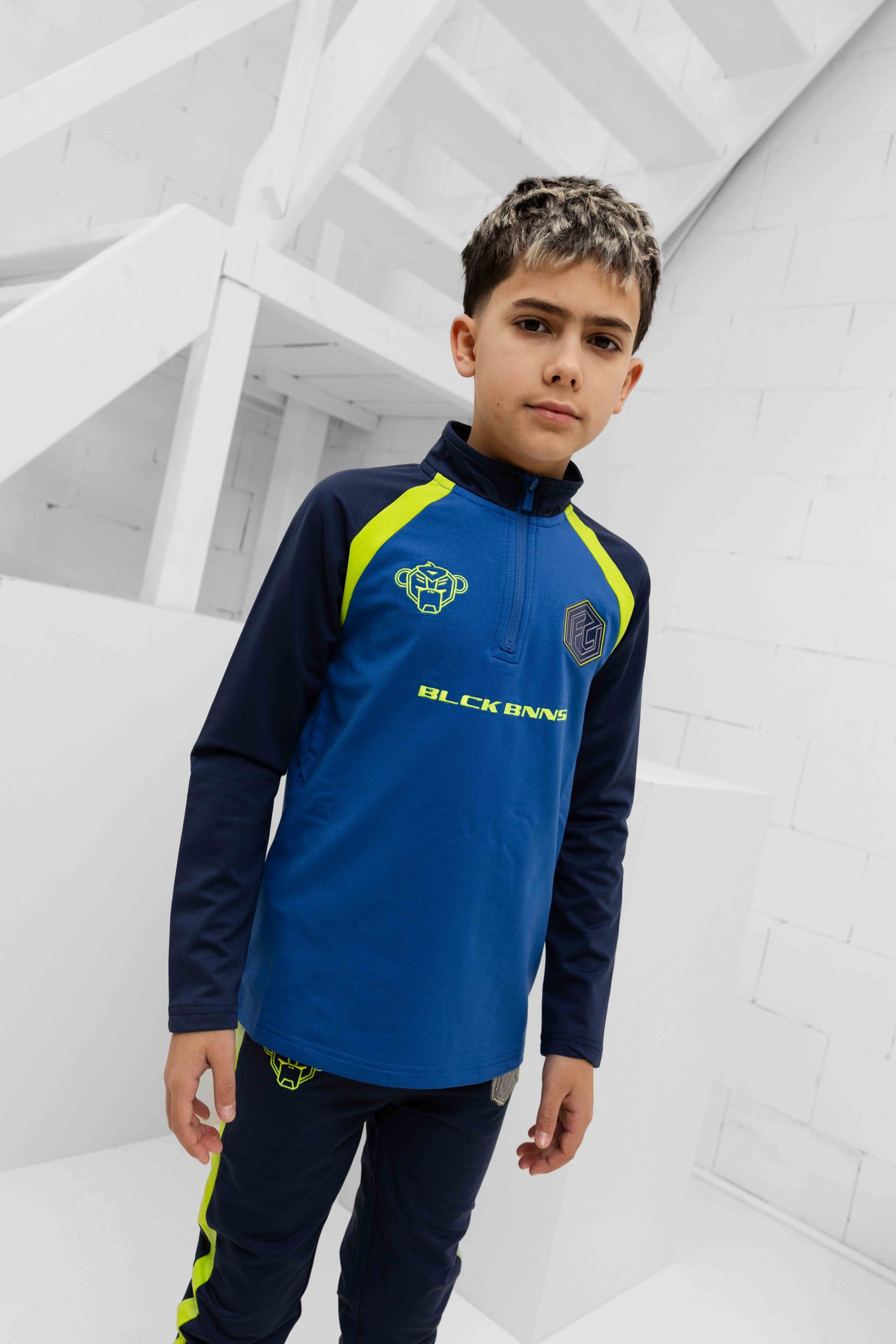 Black Bananas JR. Football Trainingspak Kids Donkerblauw