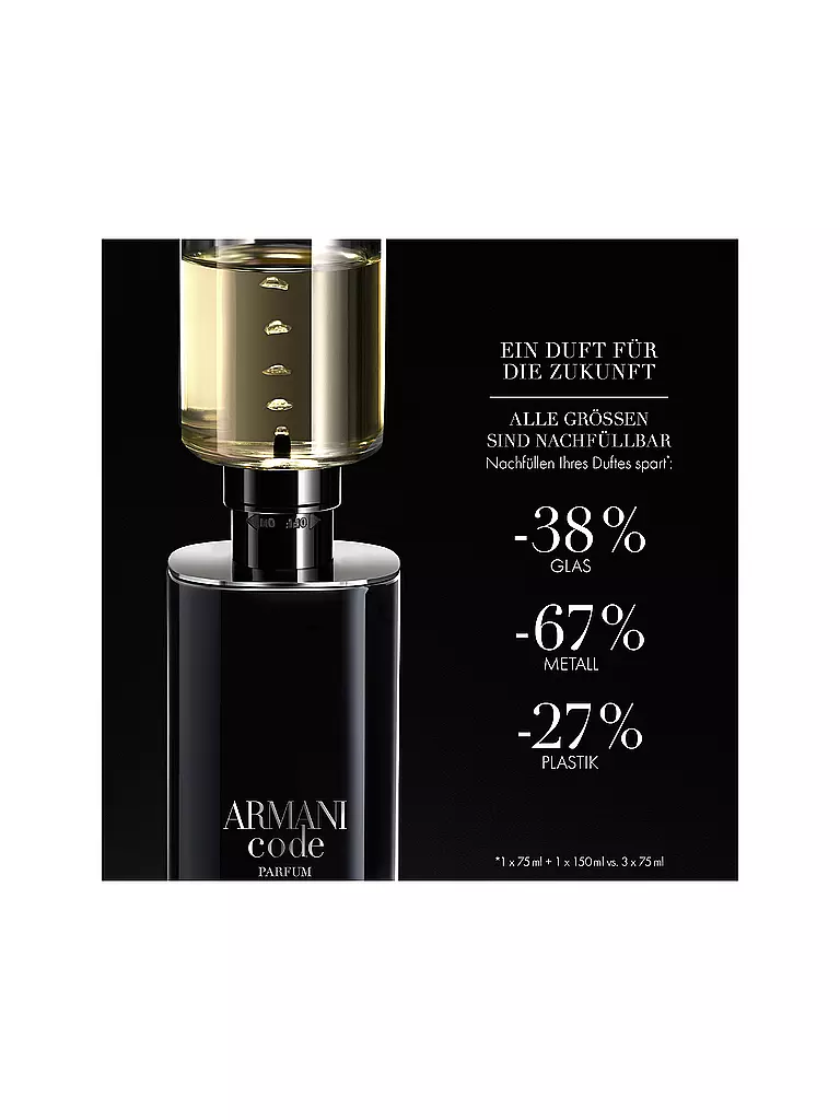 GIORGIO ARMANI Code Parfum 125 ml Nachfüllbar keine Farbe