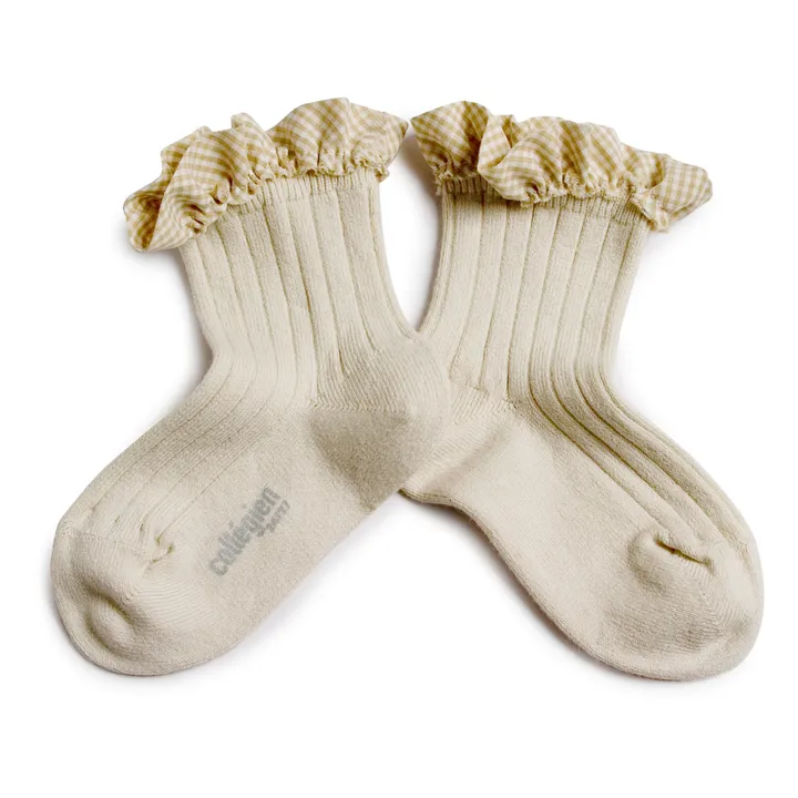 Collégien Chaussettes Brigitte | Blanc cassé