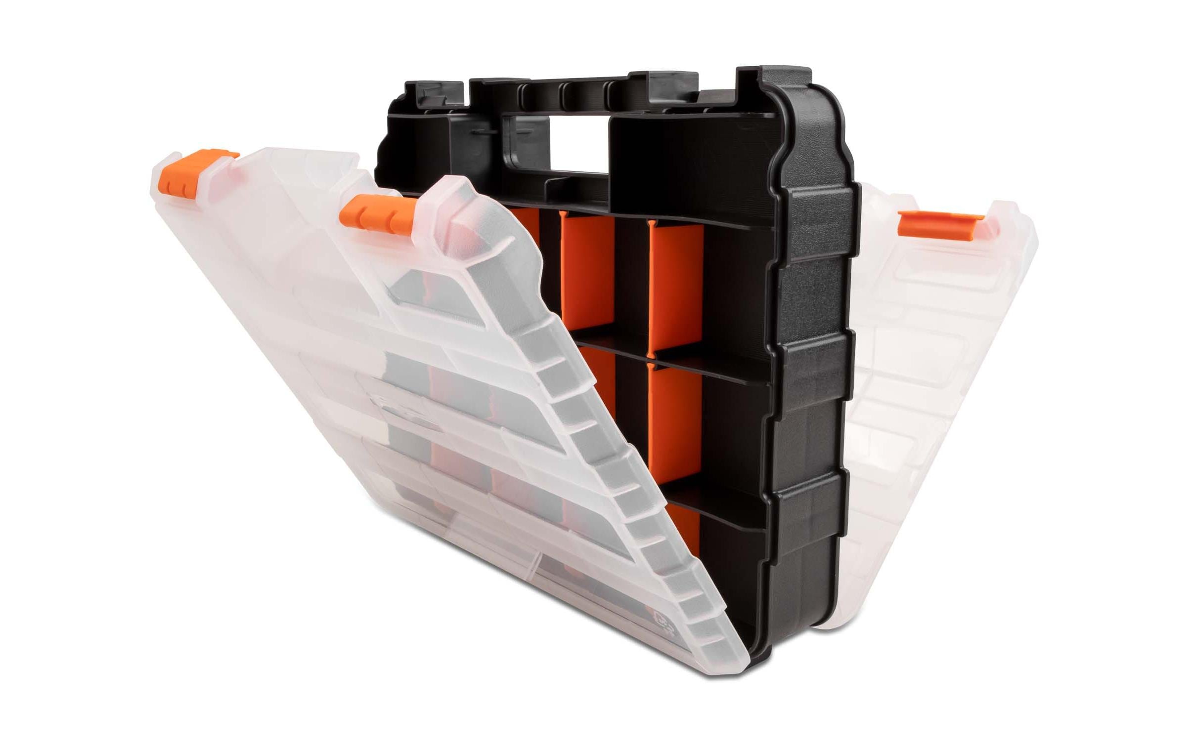 Sortimentskasten Orange / Schwarz 34 FächerDelock Sortimentsbox mit 34 Fächern 320 x 270 x 80 mm Orange / Schwarz