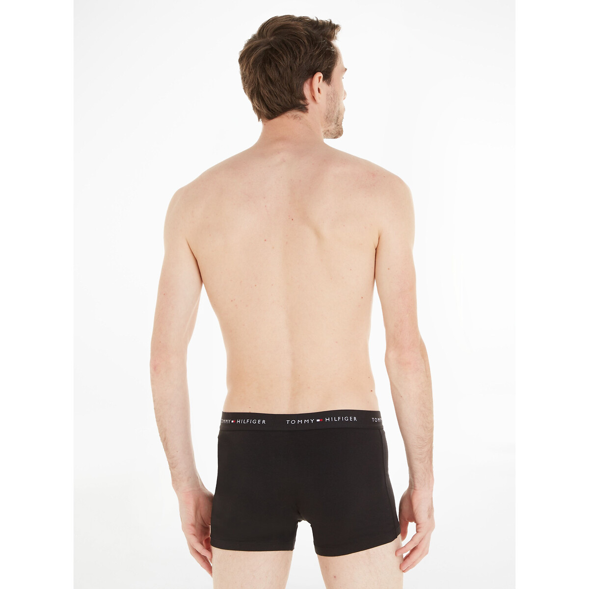 TOMMY HILFIGER<br>Conjunto de 3 cuecas boxer lisas