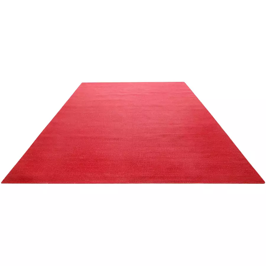 Green Looop Handweb-Teppich Nizza rot