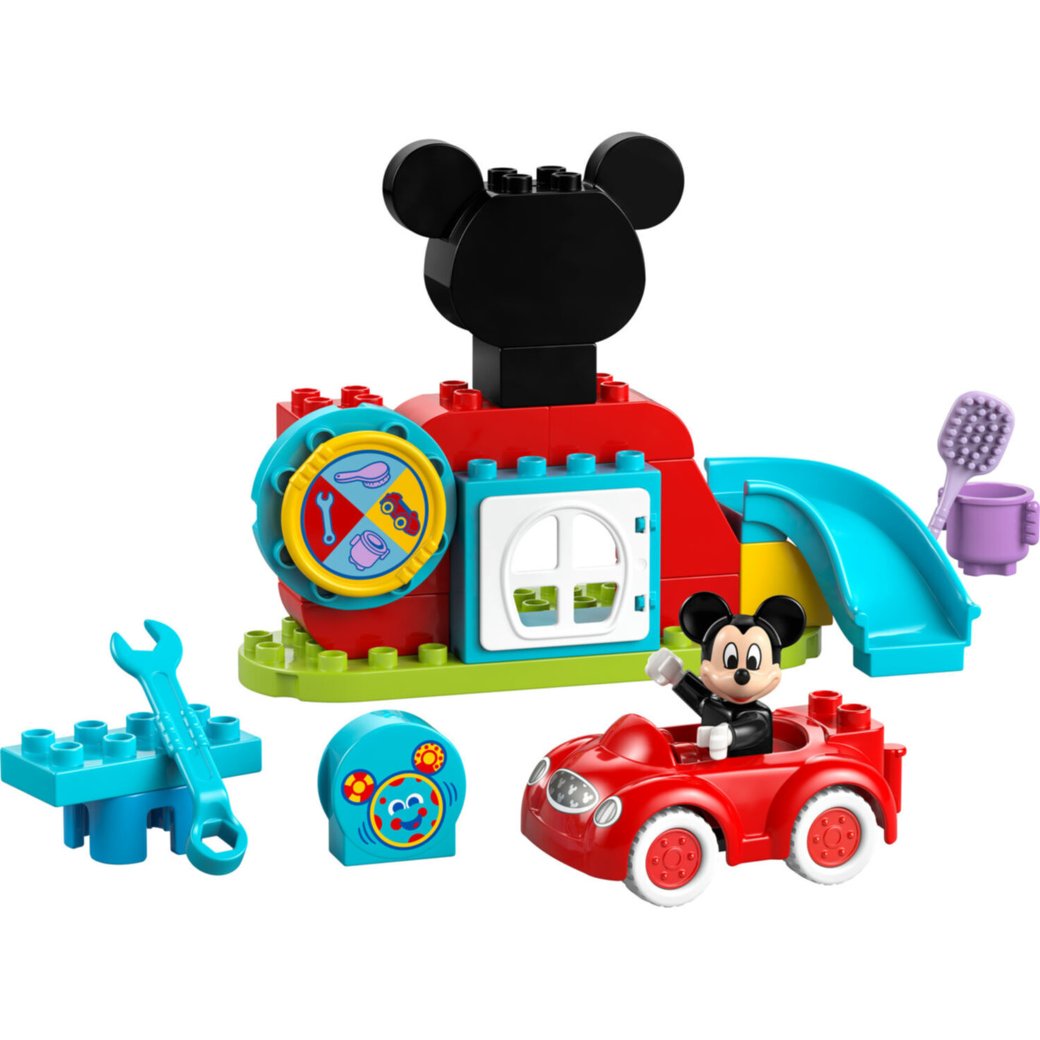 LEGO® DUPLO 10454 | Disney Mickys Clubhaus und Auto - Lernspielzeug ab 2 Jahren