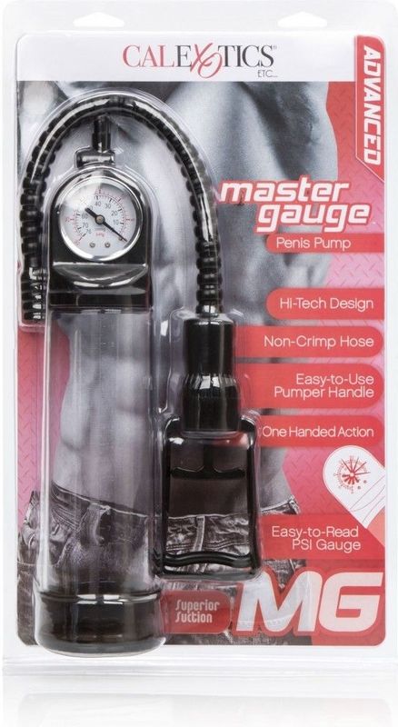 CalExotics - Master Gauge Penis Pump - Pumps Penis Transparant
