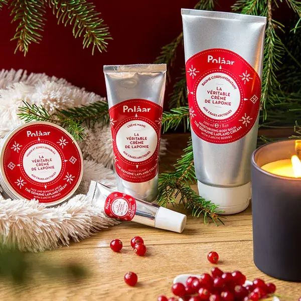 Polaar Creme Autêntico da Lapônia para o Rosto e Áreas Sensíveis com 3 Frutos Silvestres do Ártico 100ml