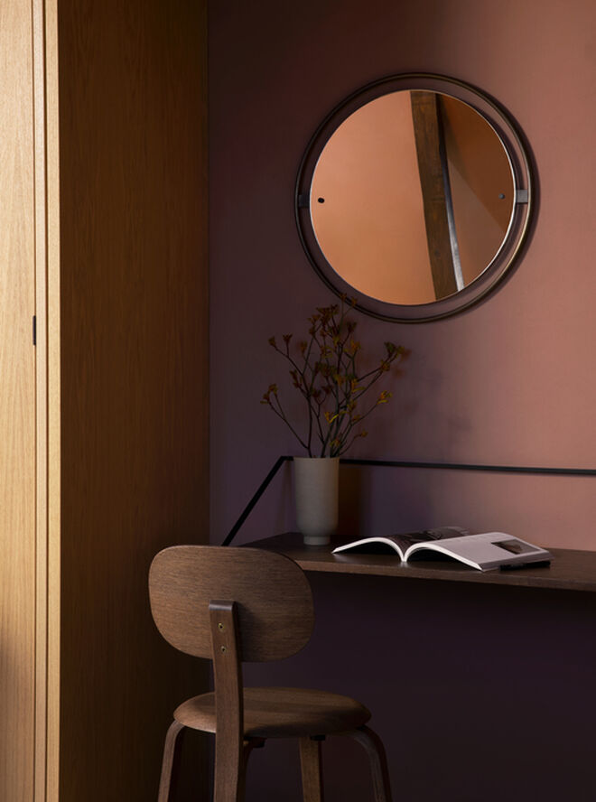 Audo Copenhagen Nimbus, Mirror Ø60, Bronzed Brass Kobber & no color