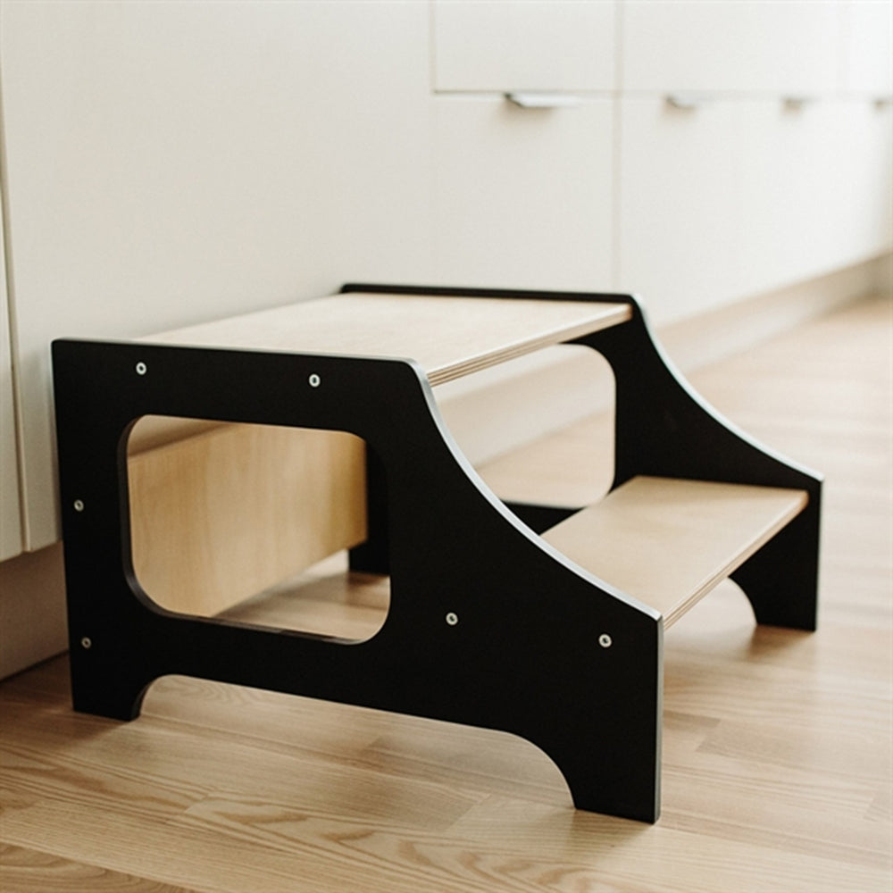 Step Stool Black - Duck Woodworks → Luksusbaby.dk