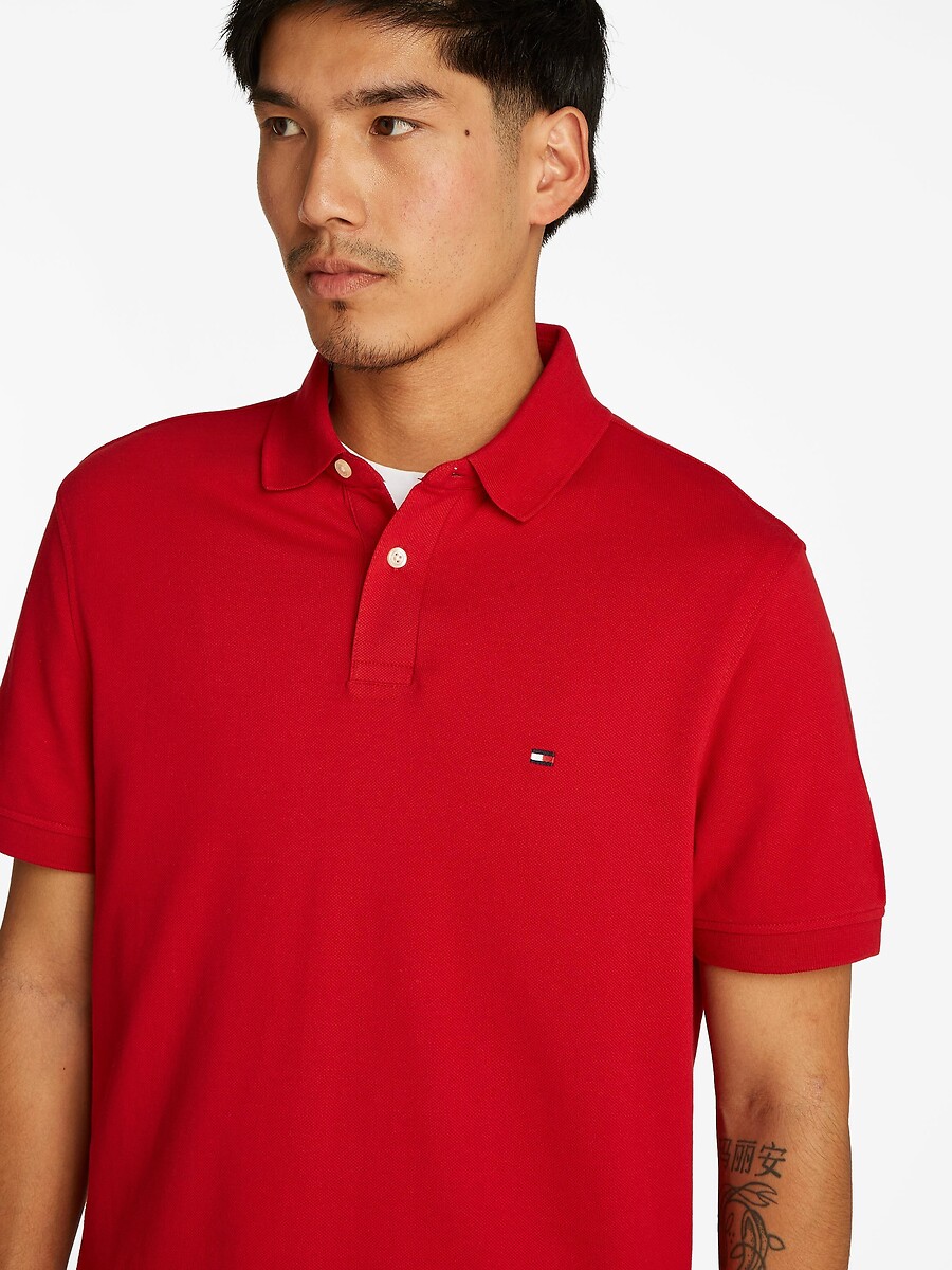 TOMMY HILFIGER<br>Polo reta e elástica, 2 botões