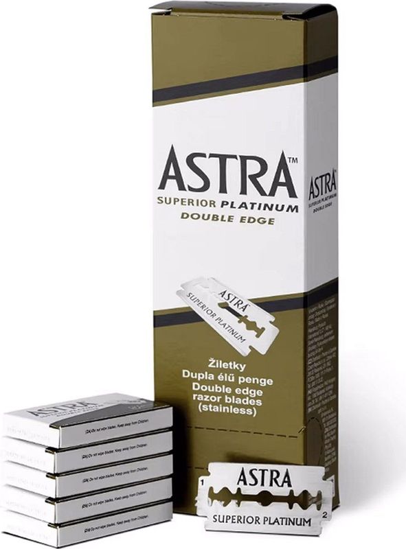 Astra Razor Blade Scheermesjes mannen - 100st - Double Edge scheermesjes - Shavette - Voor gezicht - safety razor blades