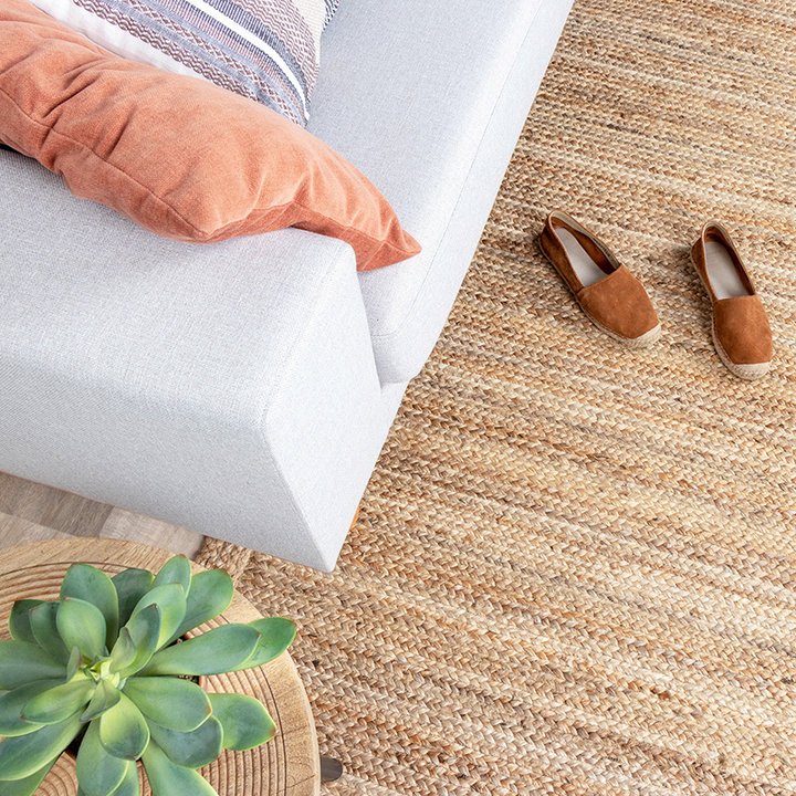Jute vloerkleed  - Fair Naturel | Terug naar de natuur