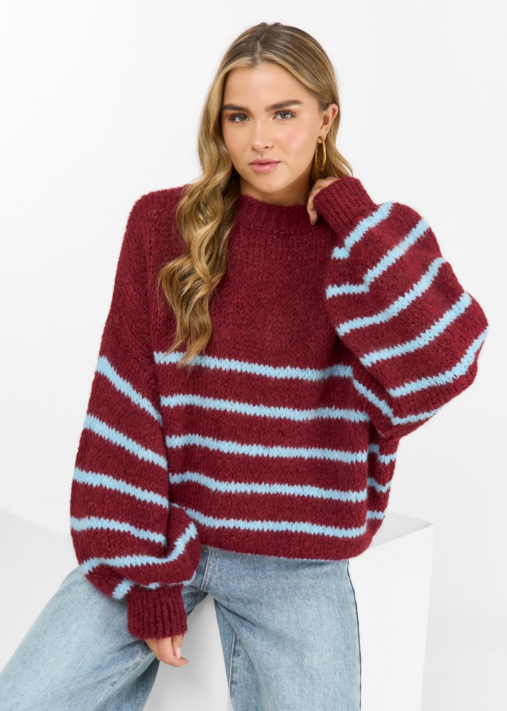 Anouk trui burgundy
