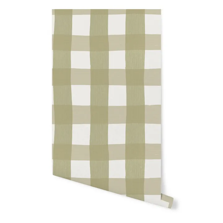 PaperMint Papier-peint Vichy | Vert