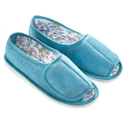 Lot de 2 paires de chaussons bleu + rose Lot de 2 paires de chaussons bleu + rose - taille 36/37