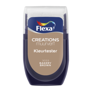 Flexa Creations muurverf Kleurtester Bakery Brown mat 30ml