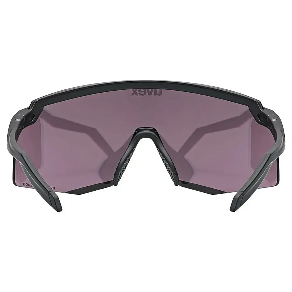 Uvex Pace Stage CV Sport Zonnebril Mat Zwart met Mirror Silver Lens